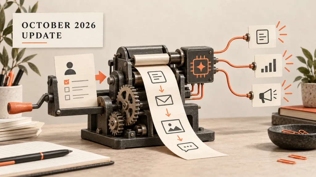 October 2026 AI and automation updates for marketing and business workflows